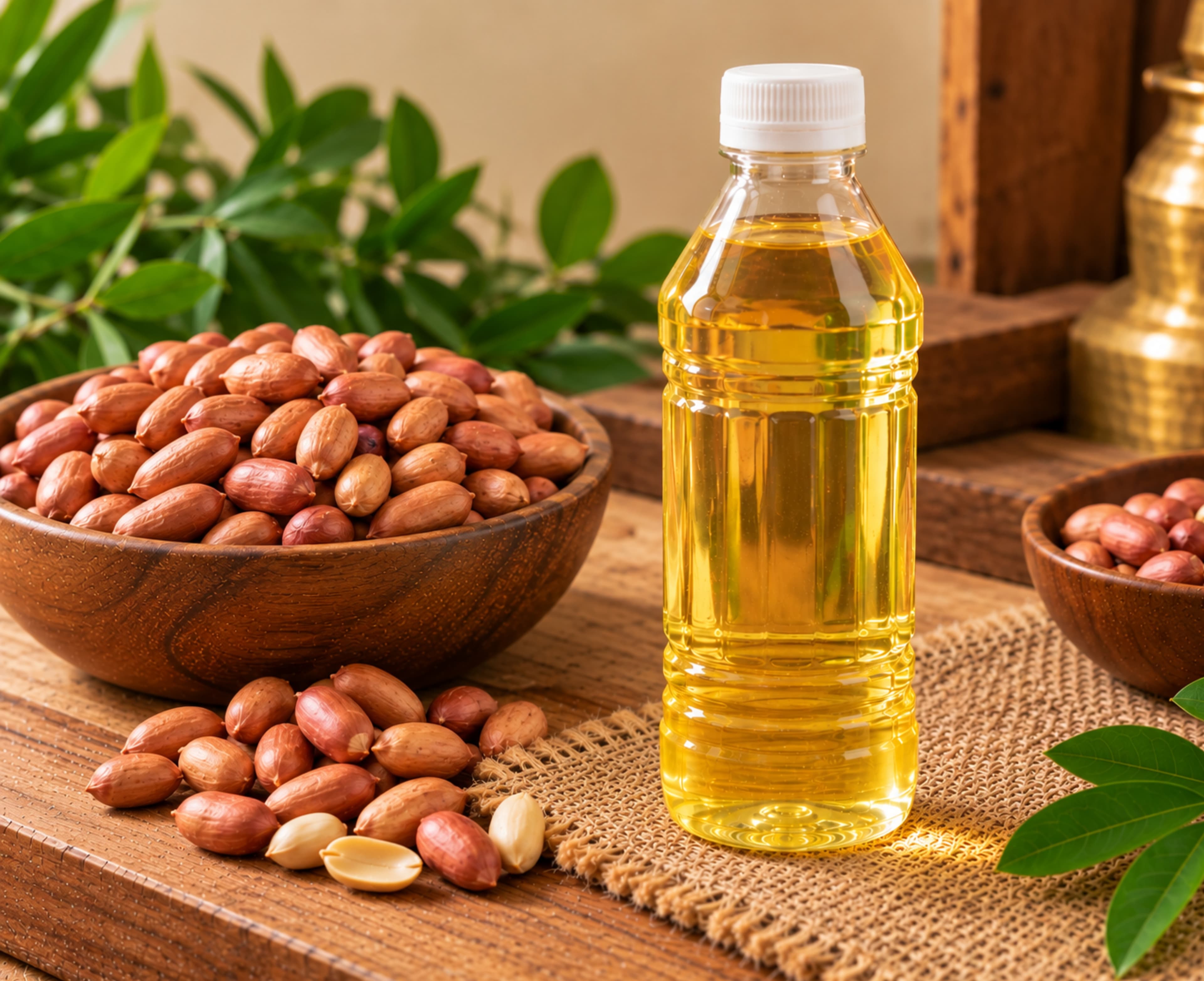 Pure groundnut oil (kadalai ennai) from Thanjavur